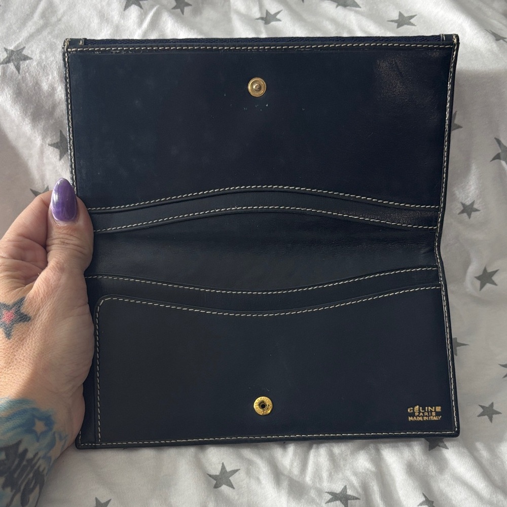 Celine Black Wallet with Gold Details - Picture 2 of 4